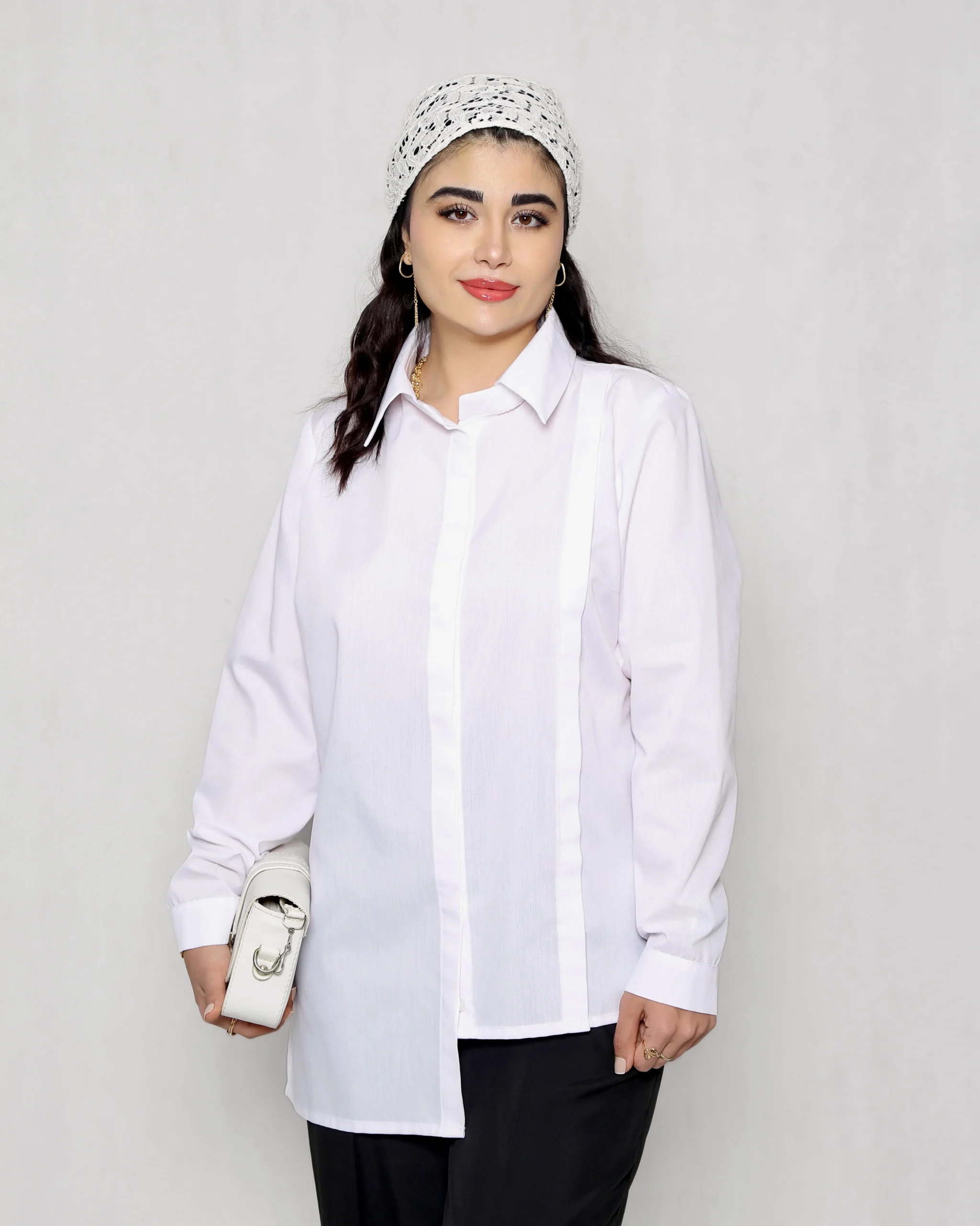 شومیز آوا سفید